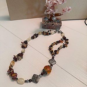 Necklace and earrings